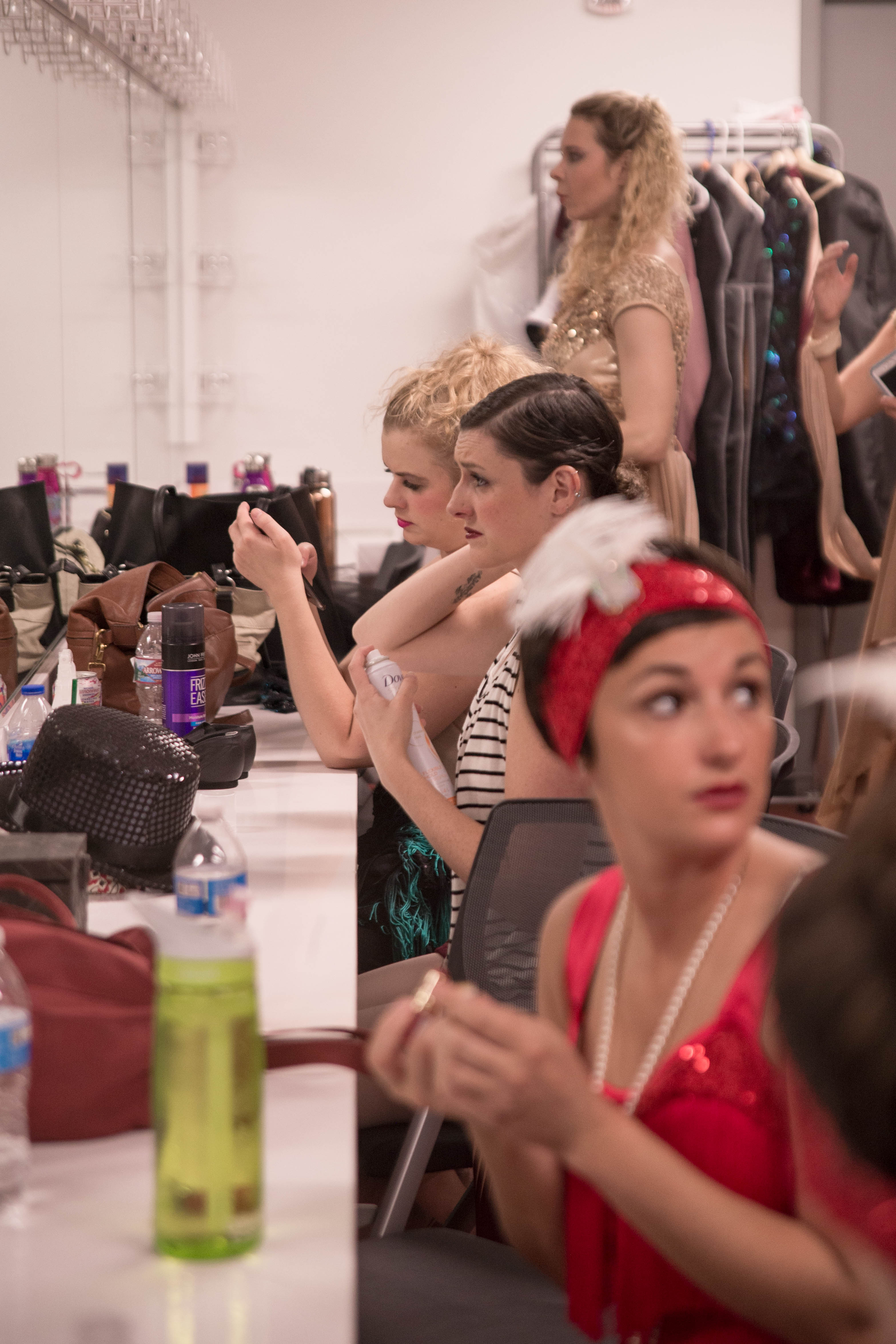 The quiet moments behind the scenes at the studio recital 